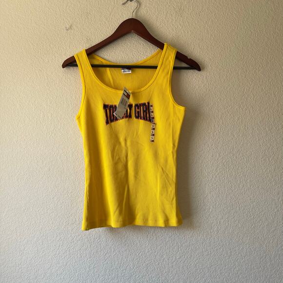 NWT y2k deadstock yellow Tommy Hilfiger yellow tank la egg e - Picture 2 of 7